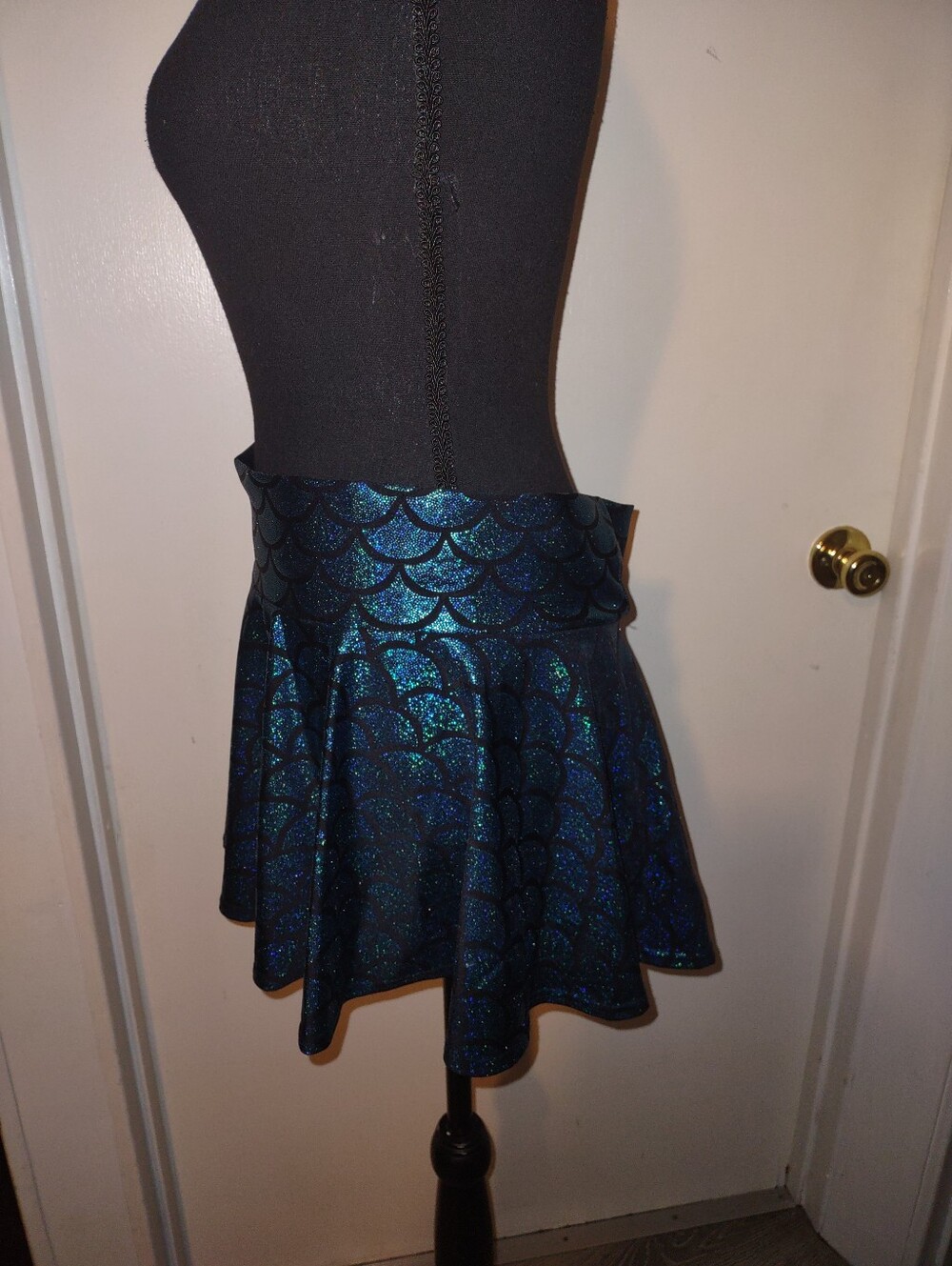 Mermaid Scale Rave Mini Skirt - Picture 7 of 12